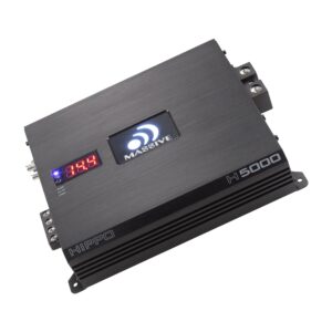 H5000 - 5000 Watt RMS @ 1 Ohm Mono Block Hippo Series Amplifier with Bass Remote