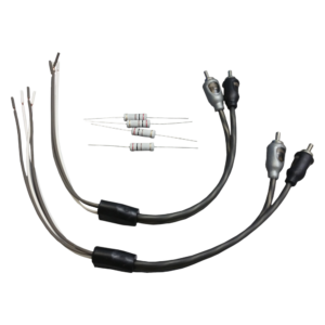 UW-1 - Amplifier Hi-Level Speaker Lead to RCA Adapter + Dummy Resistors