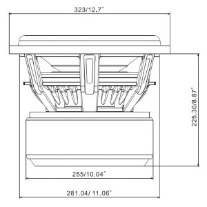 H122XR - 12" 3000 Watts RMS Dual 2 Ohm 4" V.C. Mega 70 Lbs. Subwoofer