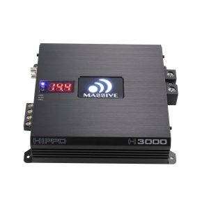 H3000 - 3000 Watts RMS @ 1 Ohm Mono Block Hippo Series Amplifier with Bass Remote