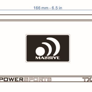 TX2 - 120 Watts X 2 RMS @ 4 Ohm Full Range Bluetooth Marine Amplifier